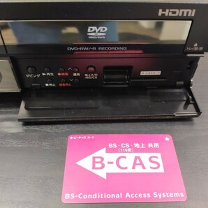 SHARP シャープ HDD DVD ビデオ一体型レコーダー DV-ACV52 B-CASカード付きの画像2