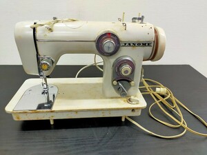 1 иен ~* JANOME Janome швейная машина Showa Retro MODELU672 рукоделие античный 