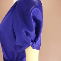 半額セール★新品 DKNY 16/21号 ダナキャラン 青 カシュクール風 ワンピース パーティドレス 大きいサイズ 半袖 結婚式 発表会 葵44JJ3702_画像5
