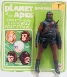 希少★MEGO 1970年代 ヴィンテージ Planet of the Apes SOLDIER APE【猿の惑星】ソルジャーエイプ フィギュア 開封済み 検)ブルマァク メゴ