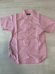 ラルフローレン Ralph Lauren シャツ 半袖 半袖シャツ キッズ 160 160A ピンク　ボタンダウン