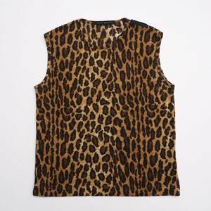 MF9537 KOSTAS MURKUDISko start smruktis* tank top * Leopard pattern * wool * no sleeve * tank top * men's *sizeS