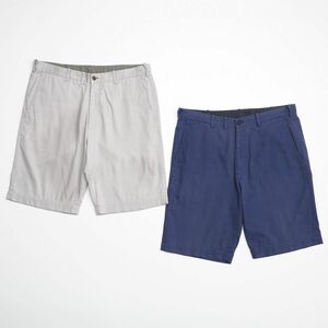 TG6816* Papas /PAPAS SPORTS*2 позиций комплект * хлопок linen* шорты / шорты / шорты * серый серия + темно-синий серия * мужской *sizeLL