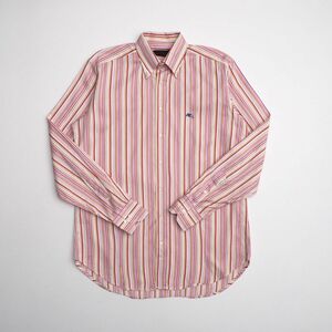 TG6842 Italy made *ETRO/ Etro * stripe shirt * multicolor * cotton * button down shirt * long sleeve * men's *size40