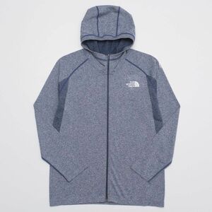 MF7633□ザ ノースフェイス/THE NORTH FACE*NT61685*チューブボディ フルジップフーディ*長袖*ジップアップブルゾン*ブルー系*メンズ*sizeM