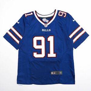 TG9907▽NFL Buffalo Bills/バッファロービルズ*ナイキ製*アメフト*フットボールジャージ*レプリカユニフォーム*背番号91*メンズ44