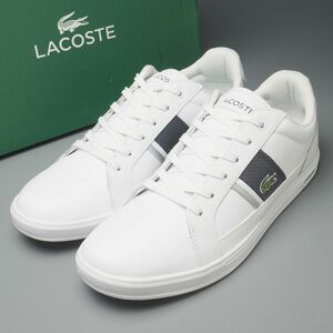 GP8968//*ラコステ/LACOSTE*メンズUK7.5/ヨーロッパ/EUROPA/レザースニーカー/ローカット/靴/ホワイト/白