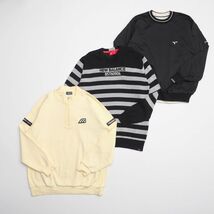 TH1943□TOURSTAGE/ツアーステージ*new balance golf/ニューバランスゴルフ*MIZUNO Golf/ミズノゴルフ*3点セット*長袖*プルオーパー*メンズ_画像1