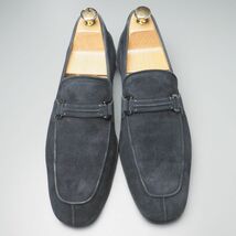 GP9573//イタリア製*トッズ/TOD'S*メンズ6.5A/ビットローファー/レザースリッポン/革靴/紺/ネイビー_画像1