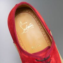 MG2521//イタリア製*クリスチャンルブタン/Christian Louboutin*メンズ41/ストロー素材×レザー/ストレートチップ/レザーシューズ/革靴_画像8