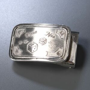 TG8615* silver original silver belt buckle stamp Mother Lode MINT ONE OUNCE.999 FINE SILVER dice rhinoceros koro gross weight :66.4g