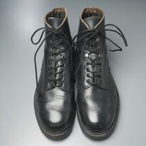 W9780//*パラブーツ/Paraboot*メンズ/プレーントゥ/レースアップブーツ/ショートブーツ/レザーシューズ/革靴/黒/ブラック_画像2