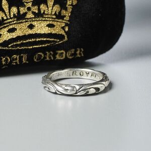 GQ0656*ROYAL ORDER Royal Order RIBBON BAND лента частота sterling серебряный 925 кольцо кольцо 