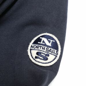 TH4597□ノースセール/NORTH SAILS*ロゴ刺繍*クルーネック/丸首*長袖*Tシャツ*カットソー*ネイビー系/紺系*メンズ*sizeXLの画像5