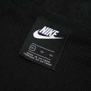 TH4689 ナイキ NIKE*ジップアップブルゾン*スウッシュ*メンズXL*ブラック×ホワイト*ナイロン*ジャケット*ウインドブレーカーの画像7