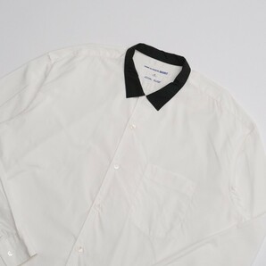 TH1938◇フランス製 コムデギャルソン シャツ メンズM 長袖 クレリックシャツ コンバーチブルカラーシャツ ホワイト系の画像3