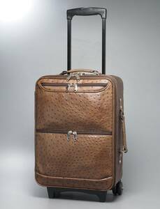 GQ0184* Ostrich leather ostrich leather leather 4 wheel suitcase Toro Lee case Carry case trunk travel bag machine inside bring-your-own correspondence 