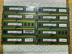 011)SAMSUNG 4GB 1rx8 PC3-12800U 10枚 メモリー