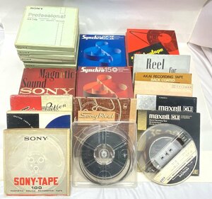 [TE0873] junk open reel tape 7 number used set sale 48ps.@SONY TDK HITACHI