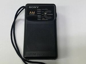 ⑨SONY ソニー AMラジオ レシーバー　ICR-S40 黒