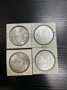 【1円スタート】　モルガンダラー　銀貨　4枚　アンティークコイン 