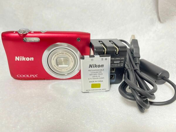 Nikon COOLPIX A100 レッド中古品