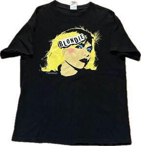 2002s USA производства 00s Blondie Band Tee Shirt Blondie - частота футболка Deborah Harrytebola Harry nirvana bjork America б/у одежда 