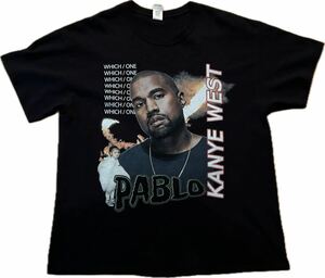 00s Kanye West Pablo Tee Shirt カニエウエスト Tシャツ HipHop RapTee ラップティー 2Pac Nas Jay-Z Biggie De la soul Snoop Dogg 