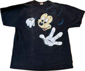 USA製 90s Disney Mickey Mouse Tee Shirt ディズニー ミッキーマウス リンクプリント Tシャツ Vintage ヴィンテージ アメリカ古着