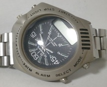 電池切れ NAISON'S SPACE 2000 メンズ腕時計 3針 変形 変わり種 デジアナ アナデジ 動作未確認 珍品 クォーツ_画像5
