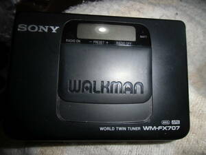 SONY WALKMAN　カセットプレイヤー　WM-FX707 作動未確認ジャンク　テープ有　本体のみ現状