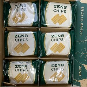 ゼンブチップス　ZENB CHIPS 6袋　黄色えんどう豆、オリーブオイル、岩塩