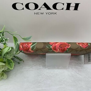 コーチ COACH 長財布 財布 シグネチャー アコーディオン 母の日 贈り物 ギフト 花柄 ファッション レディース 新品未使用 F39189 A184Zの画像7