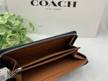 コーチ COACH 長財布 財布 ブランド ネイビー プレゼント 贈り物 ギフト 花柄 フラワー レディース ファッション 大容量 新品 A148 F31164_画像10