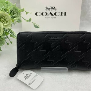 コーチ COACH 長財布 財布 メンズ プレゼント 贈り物 ギフト ブラック 黒 シンプル ロング ジップ 新品 未使用 ファッション F74881 A178