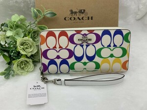 コーチ COACH 長財布 財布 レディース レインボー プレゼント 贈り物 ギフト ロング ジップ ブランド 新品未使用 ファッション C4537 A210Z