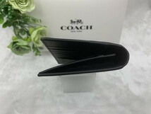 コーチ COACH 長財布 財布 メンズ ブラック黒 シンプル 二つ折り長財布 プレゼント 贈り物 新品 未使用 ファッション F74978 C136_画像6