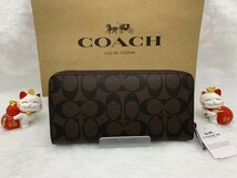 コーチ COACH 長財布 財布 メンズ レディース アウトレット プレゼント 贈り物 シグネチャー ロング ジップ 新品 ファッション F75000 A189_画像3