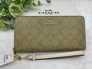 コーチ COACH 長財布 財布 ファッション プレゼント 贈り物 シグネチャー カジュアル フォーマル エレガント シンプル 美品 C4452 C337