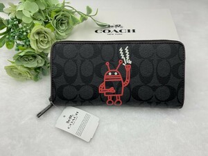 コーチ COACH 長財布 財布 メンズ プレゼント 贈り物 ギフト シグネチャー ロング ジップ ラウンドファスナー ァッション F87105 A192Z