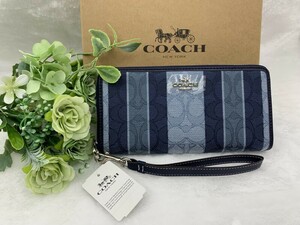 コーチ COACH 長財布 財布 レディース　メンズ プレゼント 贈り物 ギフト シグネチャー ロング ジップ ブランド ファッション C8313 A105