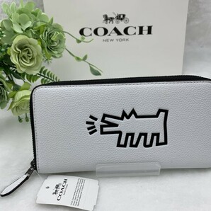 コーチ COACH 長財布 財布 レディース メンズ ホワイト 白 プレゼント 贈り物 ギフト ロング ジップ 新品 未使用 ファッション 87107 A241