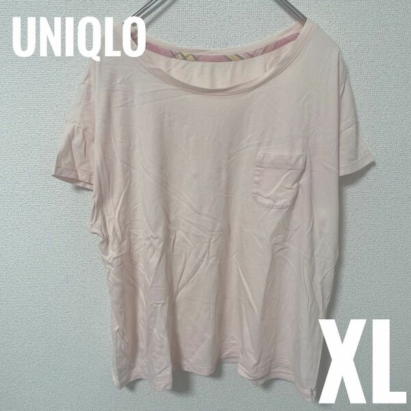 【UNIQLO】ユニクロ　シャツ　ピンク　XL