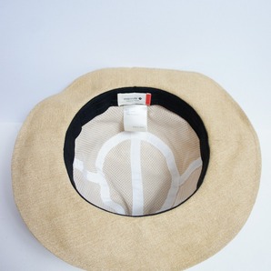 美品 overrideオーバーライド WASHABLE PAPER FEDORA ペーパー ハット 帽子 895190103 茶501Oの画像4