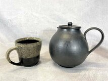 【福岡】ポット & マグカップ◆Glaze Works他◆ポットW185持ち手含 H153◆カップ 口径90 H90◆モデルR展示品◆TS7320_Ts_画像1