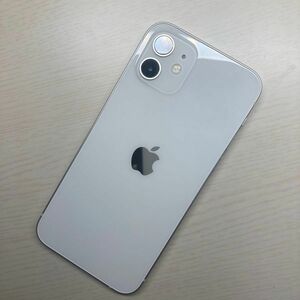 iPhone12 64GB ホワイト　SIMフリー　バッテリー最大容量74% 画面割れあり