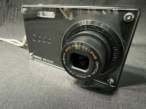 PENTAX Optio コンパクトデジタルカメラ RS1000 着せ替え 光学4倍ズーム 約23万ドット液晶モニター Black 元箱あり 0520-119(6)