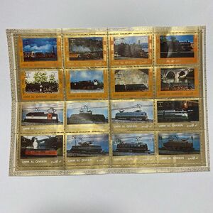 海外切手シート　汽車 鉄道シリーズ 世界