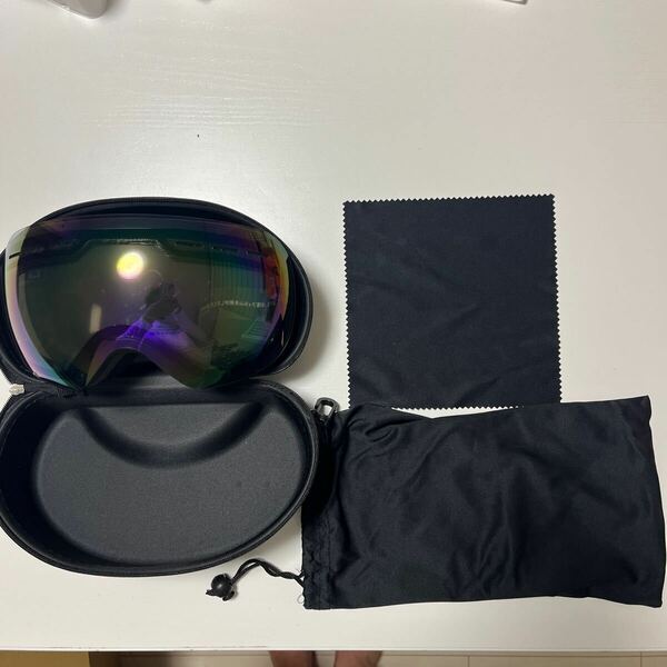 【MIXIU] スキーゴーグル スノーゴーグル 紫外線100%カット UV400カット 球面レンズ 防曇 メガネ着用可