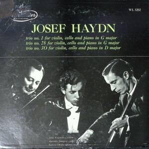 [. record ] J.Fournier/Janigro/Sukoda Haydn Piano Trio No.1, 28, & 30 rice Westminster WL5202(1D/1E)